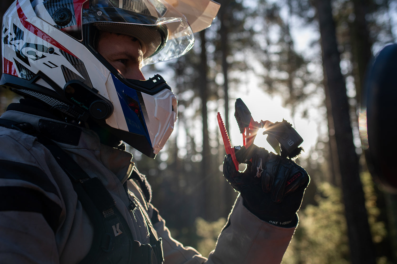 Ultimateaddons motorcycle action camera for mounting on the rider or the motorcycle